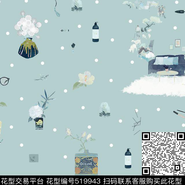 婴童波点花卉数码印花华亿平台下载（图片编号: 519943） - 瓦栏（Walan）