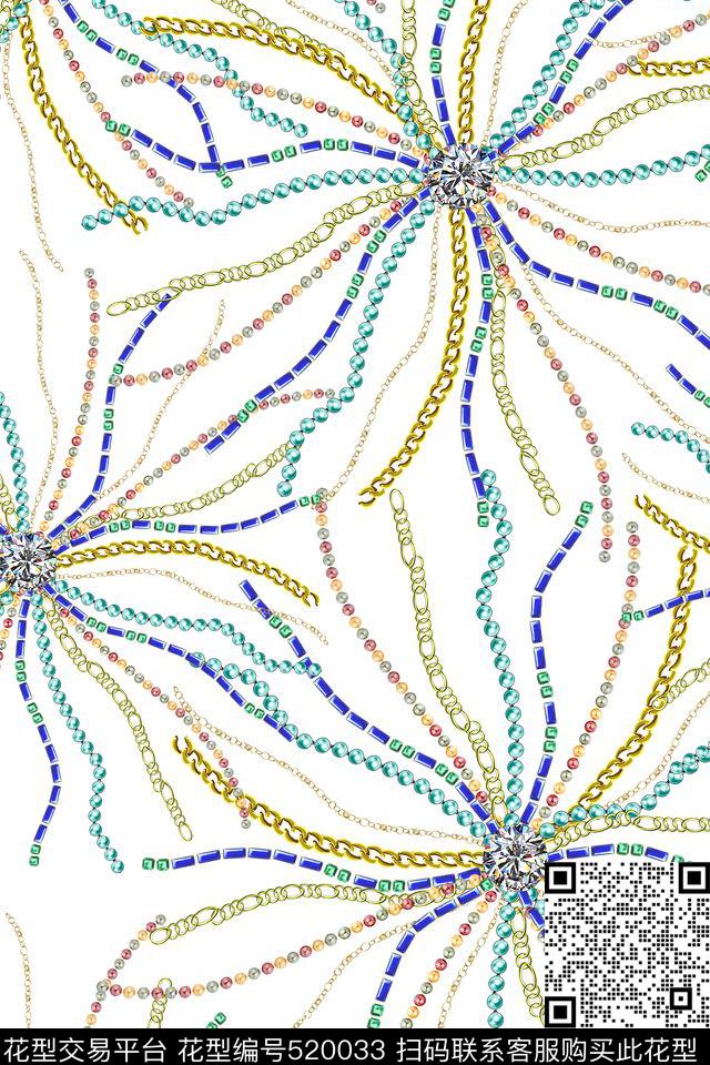 时尚项链珠宝数码印花华亿平台下载（图片编号: 520033） - 瓦栏（Walan）