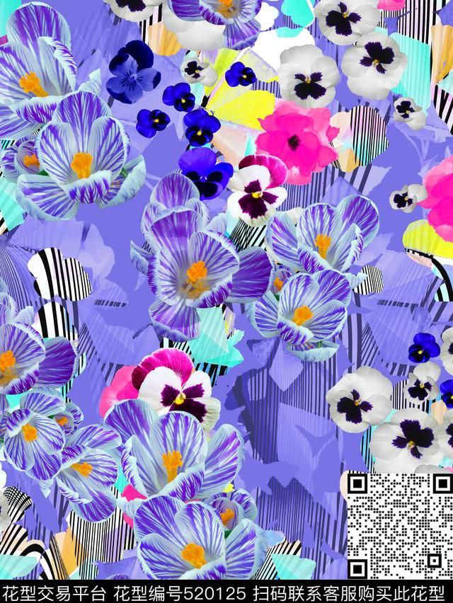 流行时尚欧美MAX-女装数码印花华亿平台下载（图片编号: 520125） - 瓦栏（Walan）