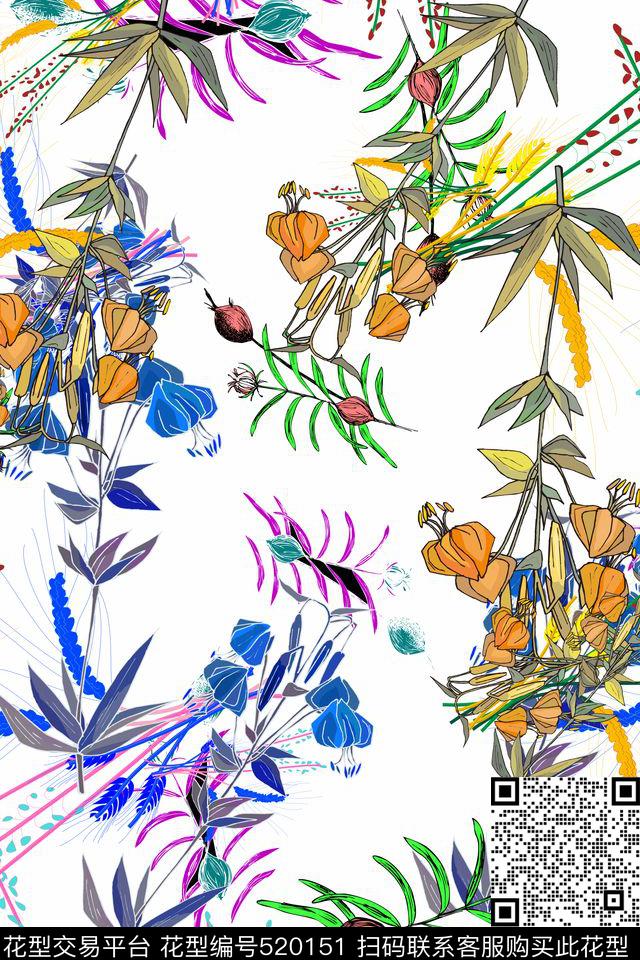 可爱连衣裙女装田园风小清新花卉数码印花华亿平台下载（图片编号: 520151） - 瓦栏（Walan）