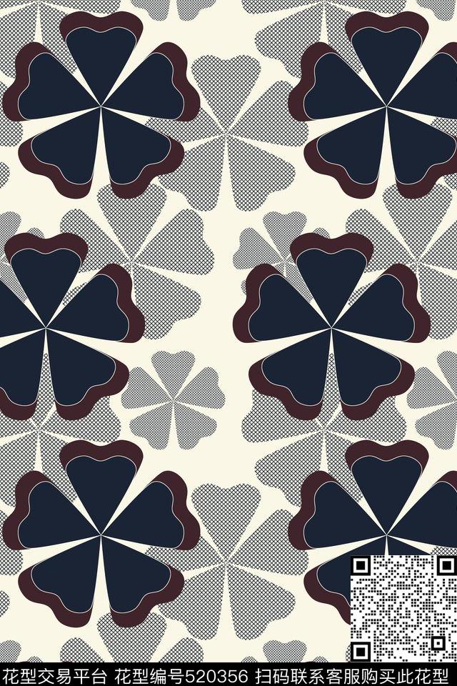 诡异花卉时尚传统印花华亿平台下载（图片编号: 520356） - 瓦栏（Walan）