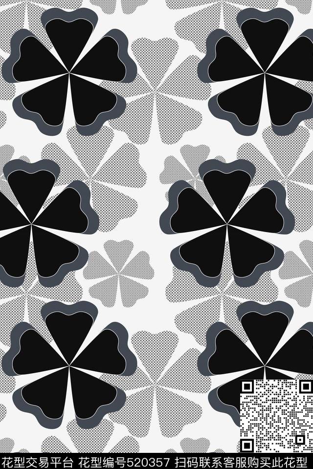 诡异花卉时尚传统印花华亿平台下载（图片编号: 520357） - 瓦栏（Walan）