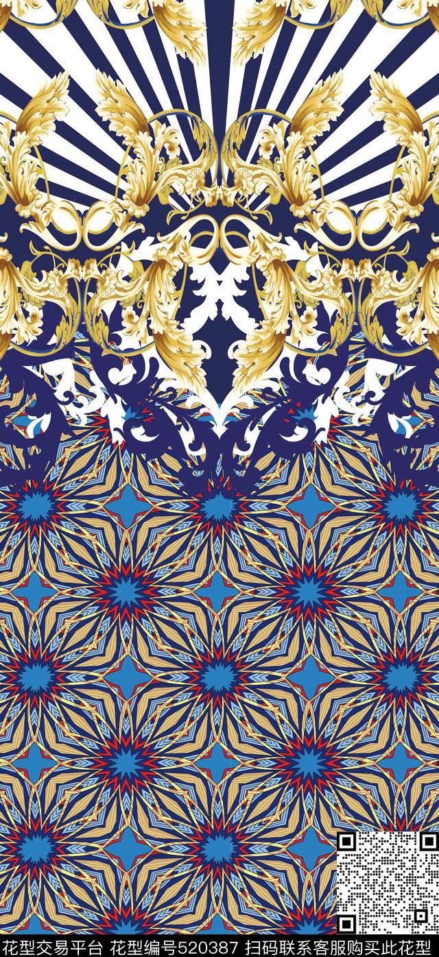 原创定位民族数码印花华亿平台下载（图片编号: 520387） - 瓦栏（Walan）