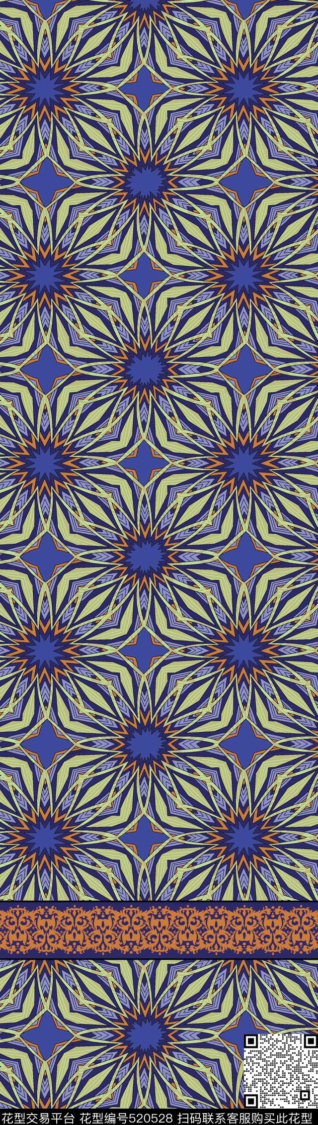 定位几何民族传统印花华亿平台下载（图片编号: 520528） - 瓦栏（Walan）