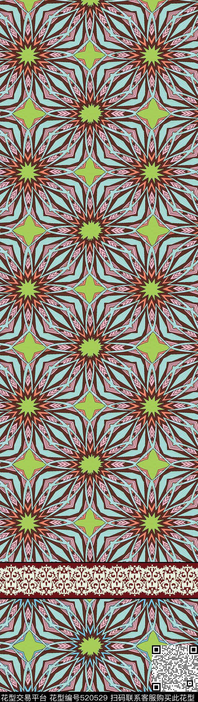 原创定位民族数码印花华亿平台下载（图片编号: 520529） - 瓦栏（Walan）