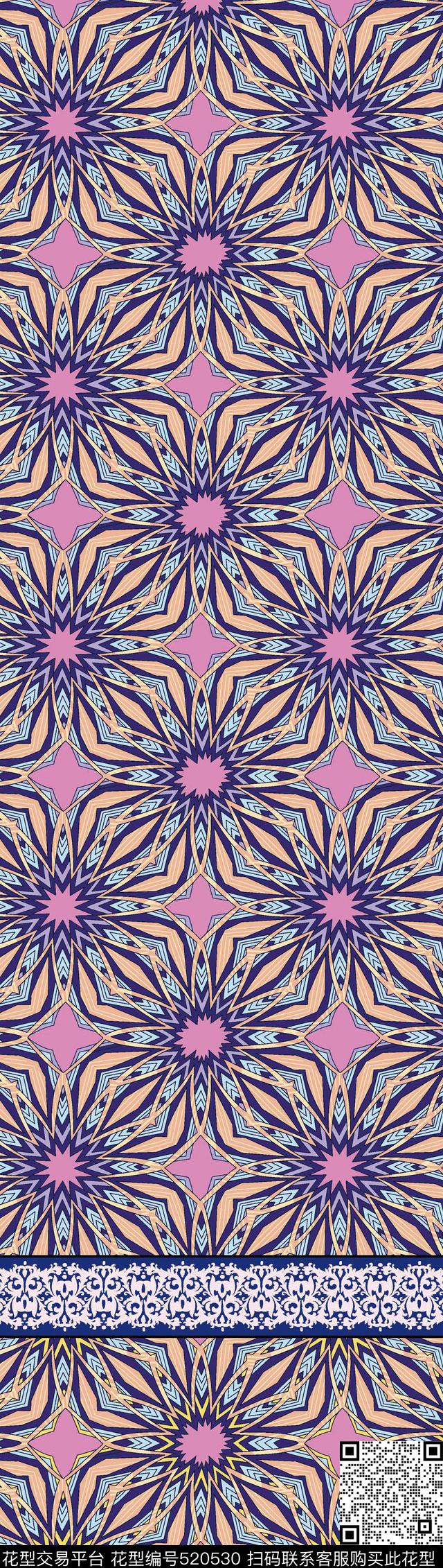 原创定位民族数码印花华亿平台下载（图片编号: 520530） - 瓦栏（Walan）