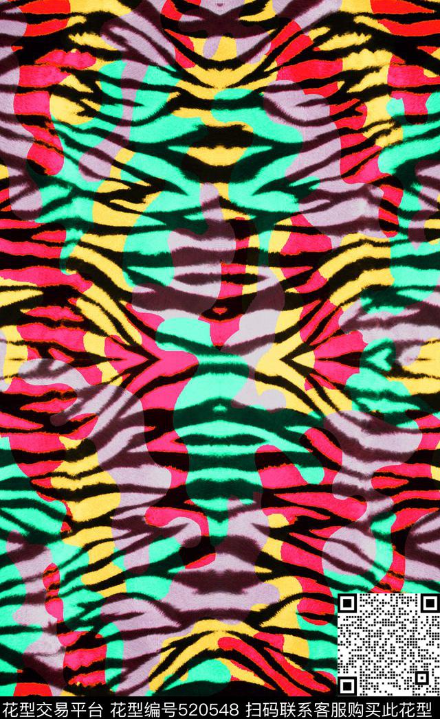 斑马纹豹纹原创新型(预知未来)数码印花华亿平台下载（图片编号: 520548） - 瓦栏（Walan）