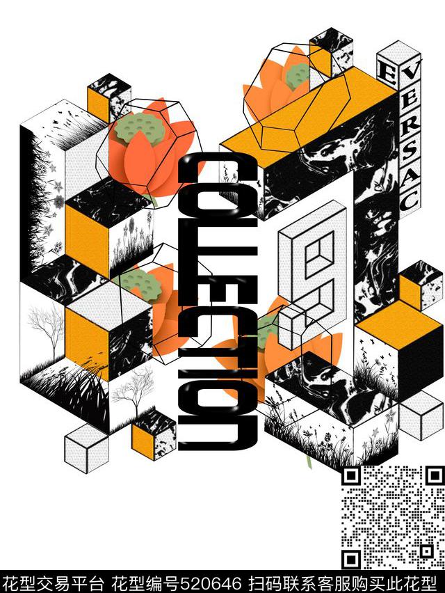 时尚范思哲Versace数码印花华亿平台下载（图片编号: 520646） - 瓦栏（Walan）