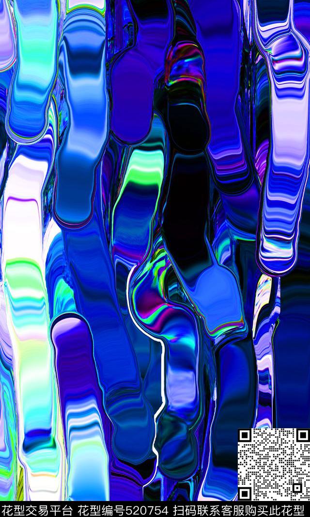 色块油画风油画风格数码印花华亿平台下载（图片编号: 520754） - 瓦栏（Walan）