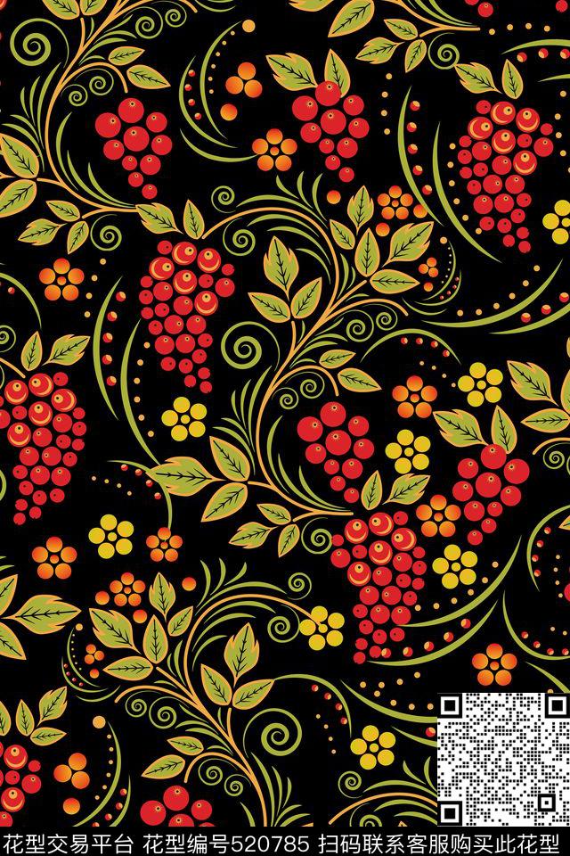 欧式民族风复古传统印花华亿平台下载（图片编号: 520785） - 瓦栏（Walan）