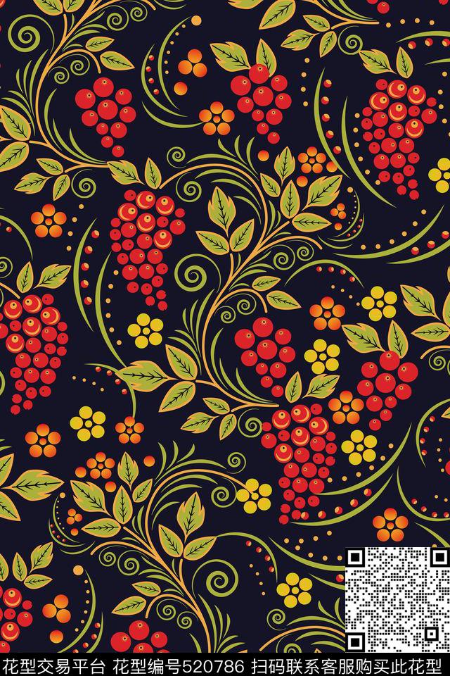 欧式民族风复古传统印花华亿平台下载（图片编号: 520786） - 瓦栏（Walan）