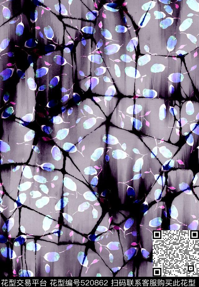 田园休闲花卉肌理数码印花华亿平台下载（图片编号: 520862） - 瓦栏（Walan）