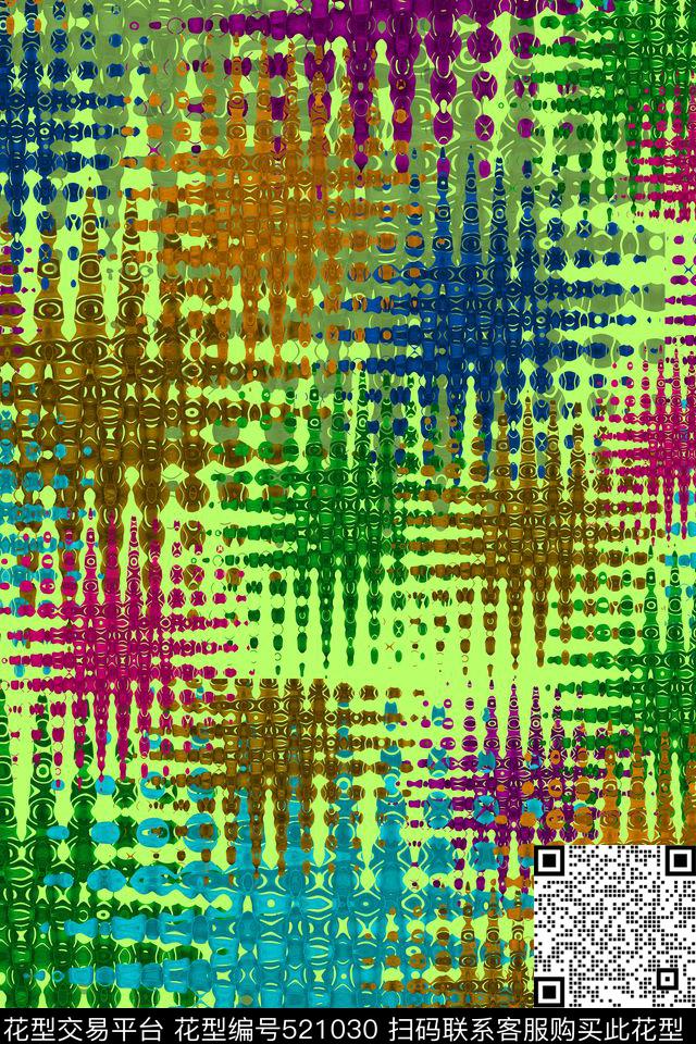c抽象几何数码印花华亿平台下载（图片编号: 521030） - 瓦栏（Walan）