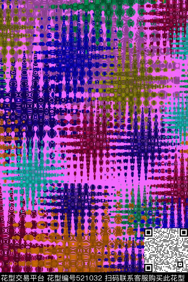c抽象几何数码印花华亿平台下载（图片编号: 521032） - 瓦栏（Walan）