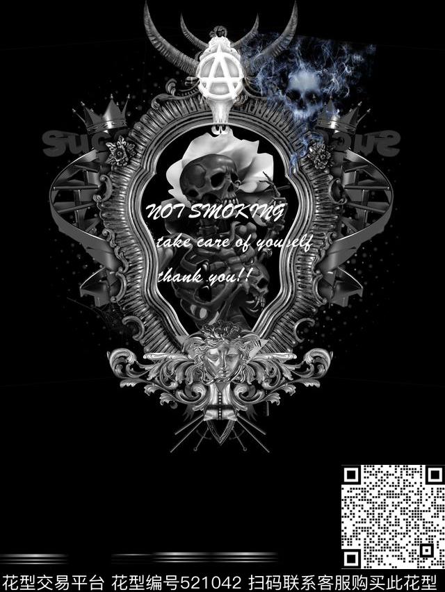 T恤潮牌创意数码印花华亿平台下载（图片编号: 521042） - 瓦栏（Walan）