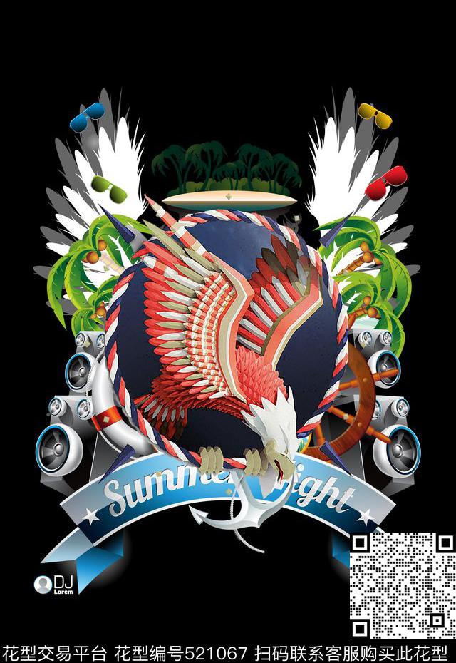 潮流时尚定位现代化立体3D数码印花华亿平台下载（图片编号: 521067） - 瓦栏（Walan）