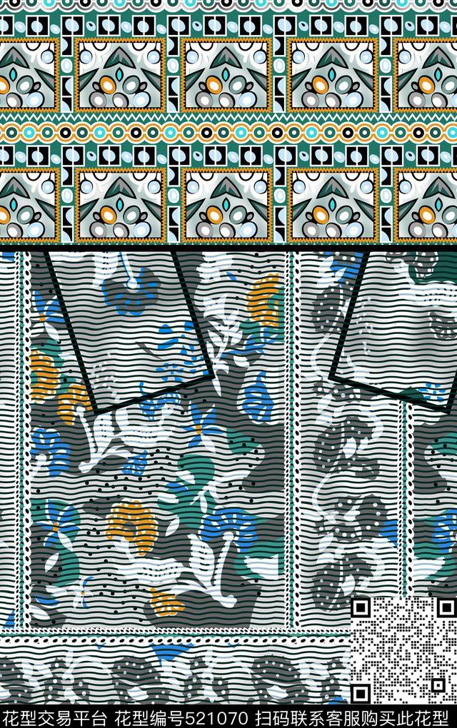 潮流欧美时尚传统印花华亿平台下载（图片编号: 521070） - 瓦栏（Walan）
