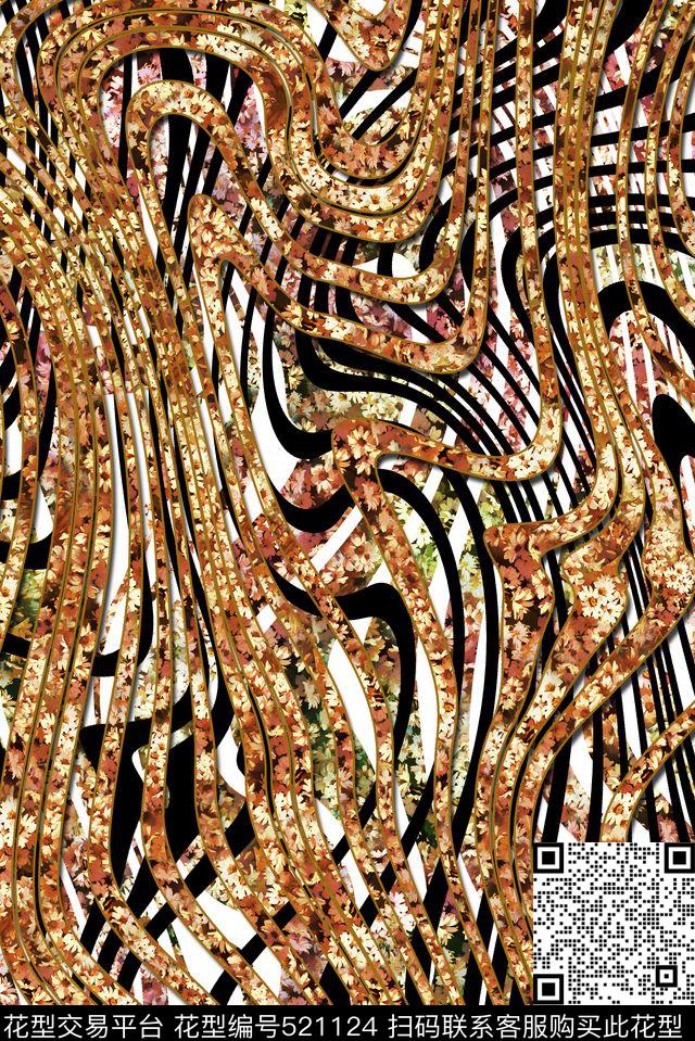 大气女装动物时尚大气女装数码印花华亿平台下载（图片编号: 521124） - 瓦栏（Walan）