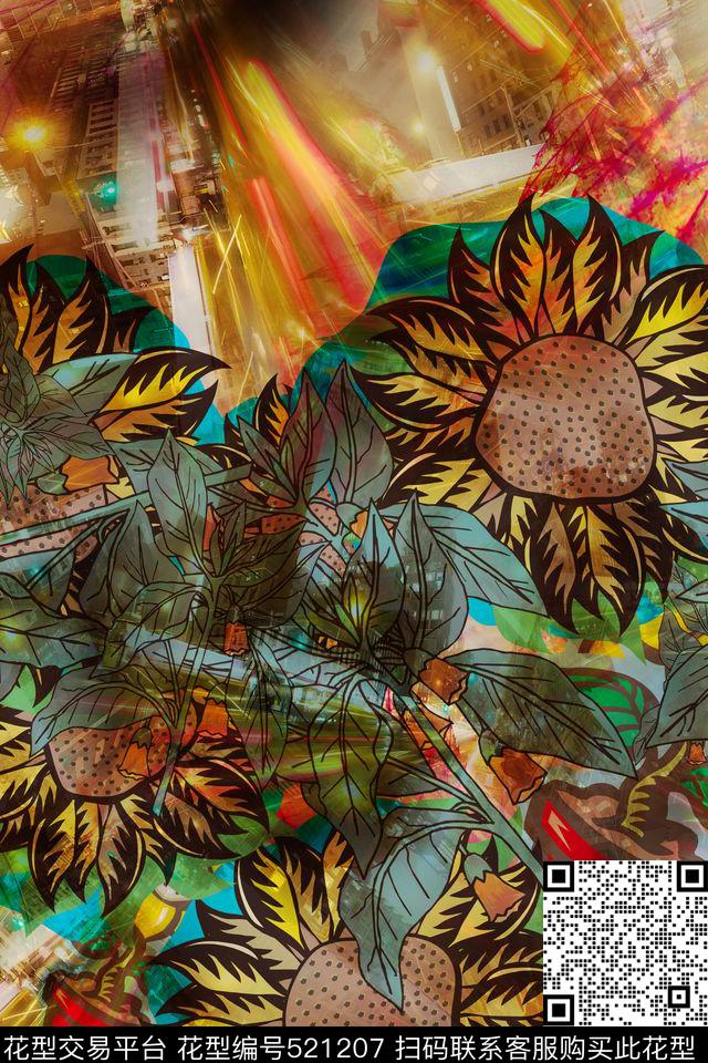 大牌时尚女装数码印花华亿平台下载（图片编号: 521207） - 瓦栏（Walan）