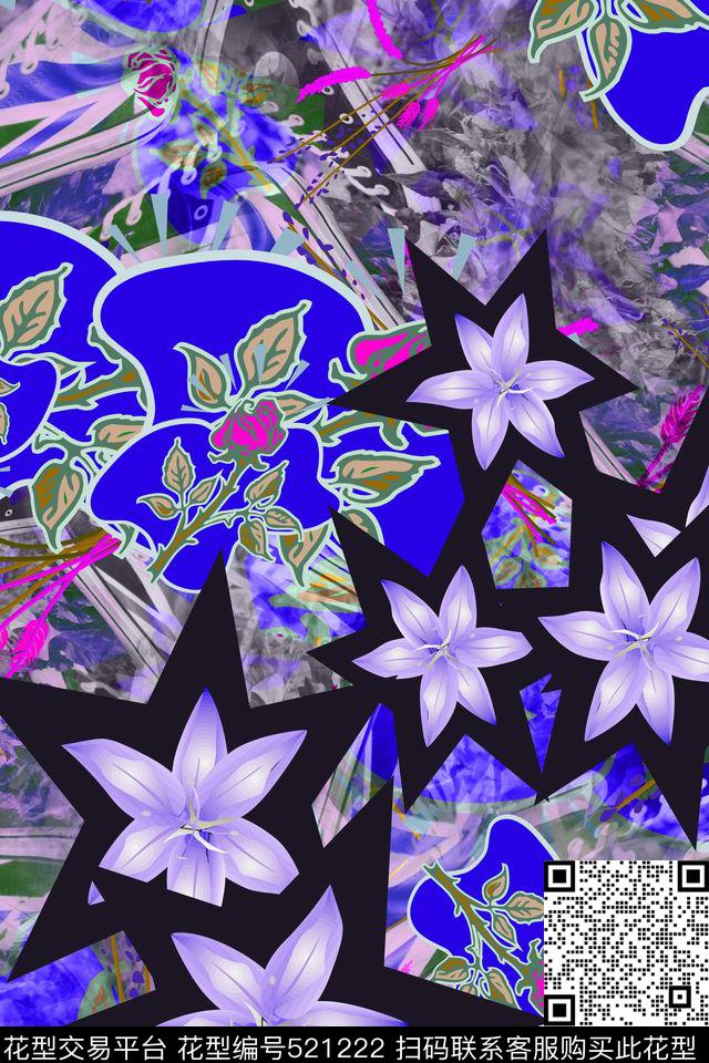 大牌时尚女装数码印花华亿平台下载（图片编号: 521222） - 瓦栏（Walan）