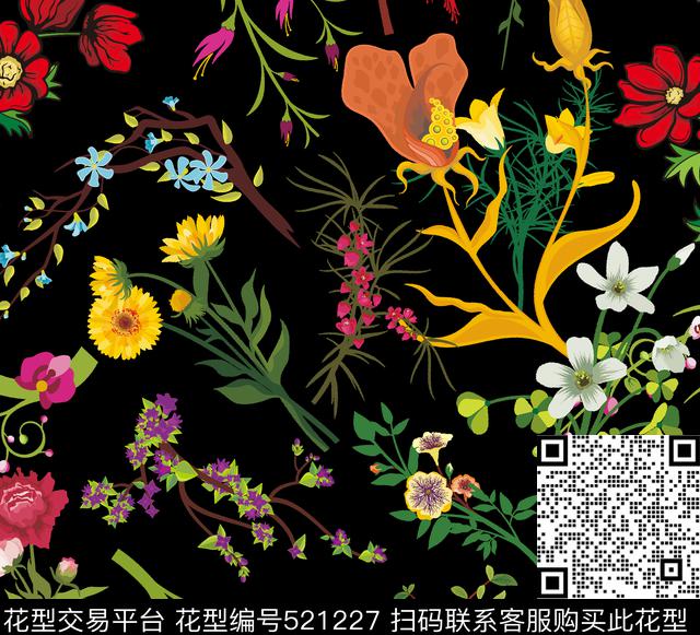 欧美时尚潮流传统印花华亿平台下载（图片编号: 521227） - 瓦栏（Walan）