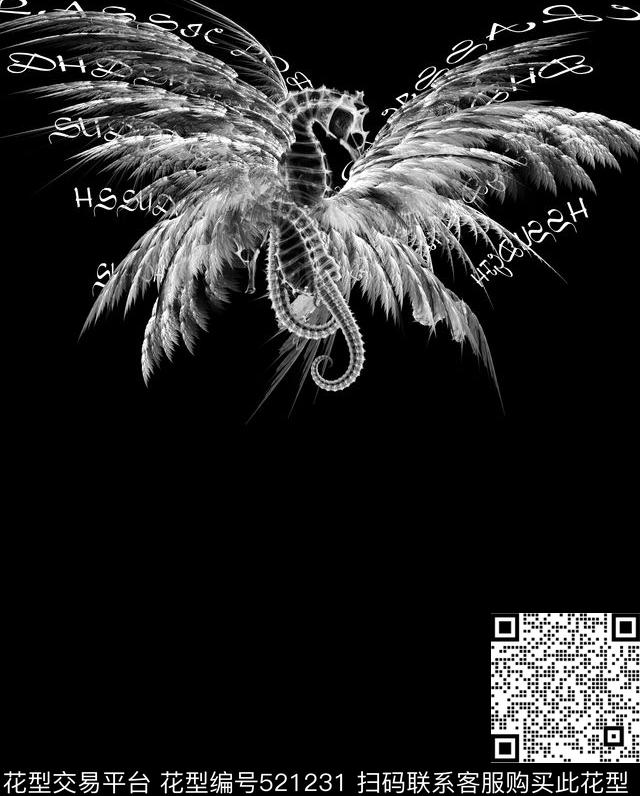 justcavalli潮牌海马数码印花华亿平台下载（图片编号: 521231） - 瓦栏（Walan）