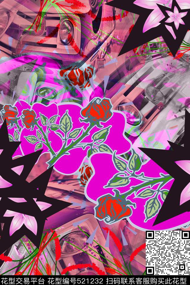 大牌时尚女装数码印花华亿平台下载（图片编号: 521232） - 瓦栏（Walan）