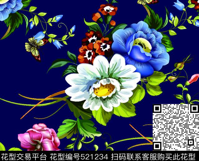 潮流欧美时尚传统印花华亿平台下载（图片编号: 521234） - 瓦栏（Walan）