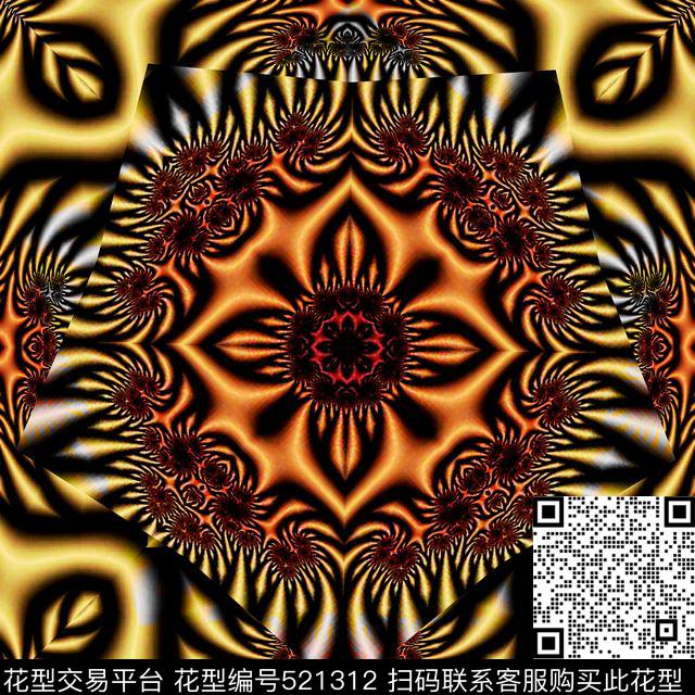 大牌时尚花卉数码印花华亿平台下载（图片编号: 521312） - 瓦栏（Walan）