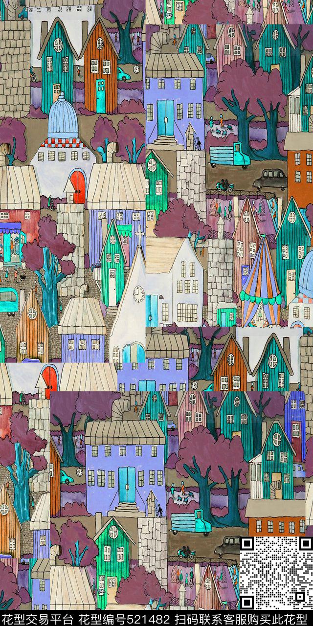 面料窗帘布腰果花数码印花数码印花华亿平台下载（图片编号: 521482） - 瓦栏（Walan）