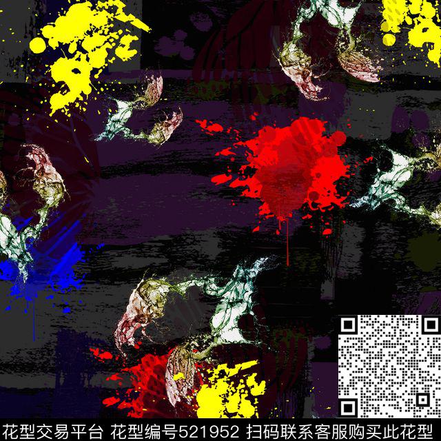 时尚喷绘服装男士外套卫衣T恤数码印花华亿平台下载（图片编号: 521952） - 瓦栏（Walan）