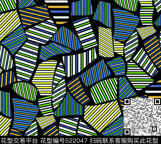 肌理几何流行时尚传统印花华亿平台下载（图片编号: 522047） - 瓦栏（Walan）