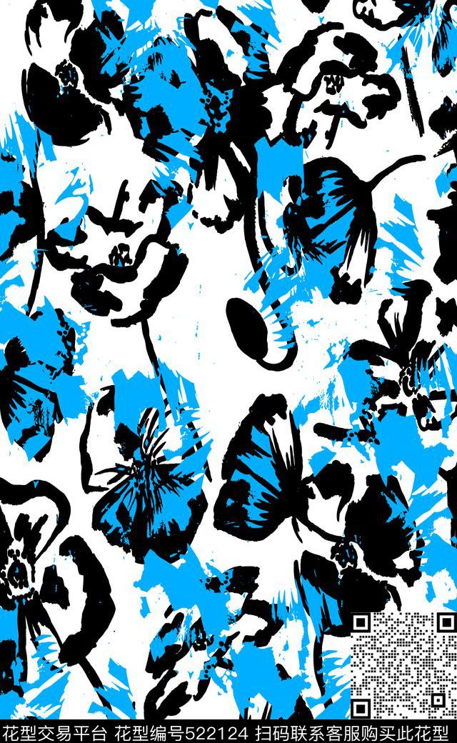 矢量图数码印花沙发布传统印花华亿平台下载（图片编号: 522124） - 瓦栏（Walan）