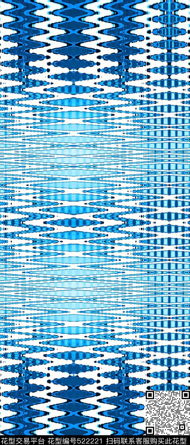 定位抽象水纹传统印花华亿平台下载（图片编号: 522221） - 瓦栏（Walan）
