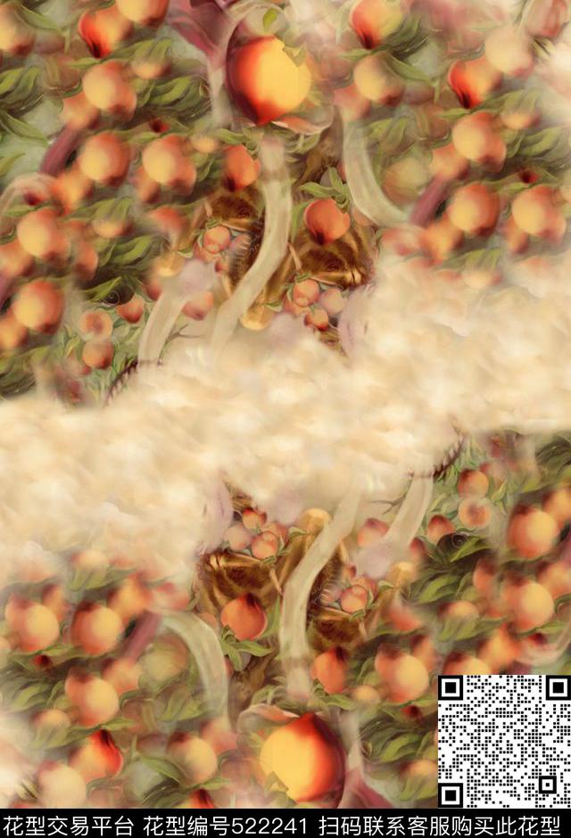 长经传统印花方巾数码印花华亿平台下载（图片编号: 522241） - 瓦栏（Walan）