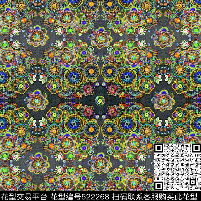 民族传统绣花手绘数码印花华亿平台下载（图片编号: 522268） - 瓦栏（Walan）