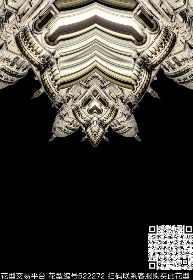 T恤卫衣数码印花潮流时尚欧式建筑数码印花华亿平台下载（图片编号: 522272） - 瓦栏（Walan）