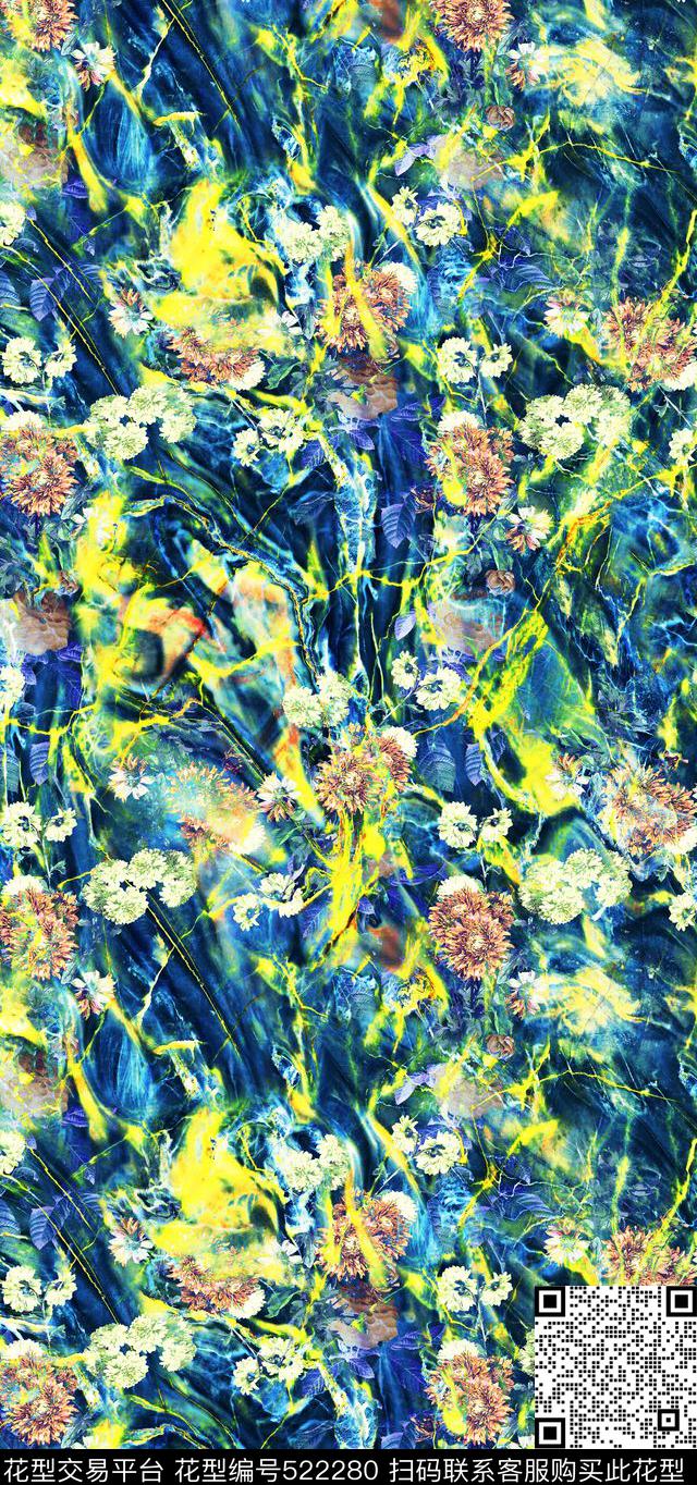 地质矿石大理石花纹肌理花纹裤装男装泳装华亿平台数码印花华亿平台下载（图片编号: 522280） - 瓦栏（Walan）