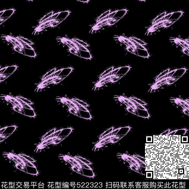 抽象色彩涂鸭传统印花华亿平台下载（图片编号: 522323） - 瓦栏（Walan）