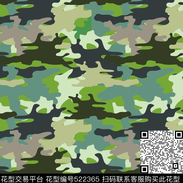 迷彩抽象时尚元素传统印花华亿平台下载（图片编号: 522365） - 瓦栏（Walan）