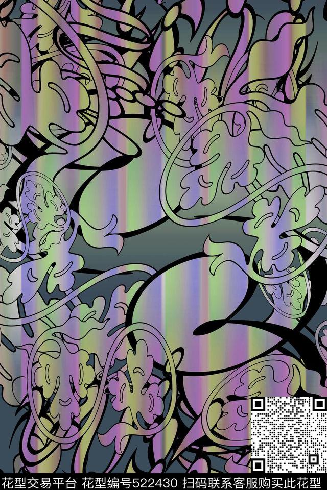 大牌时尚女装数码印花华亿平台下载（图片编号: 522430） - 瓦栏（Walan）