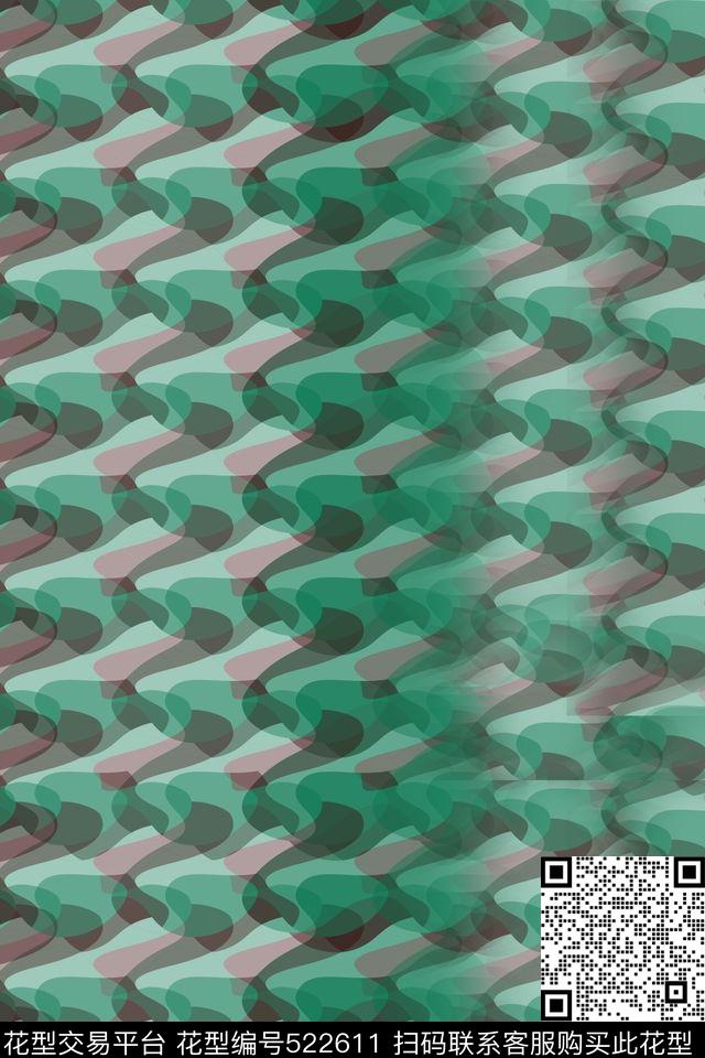 抽象拼接数码华亿平台数码印花华亿平台下载（图片编号: 522611） - 瓦栏（Walan）