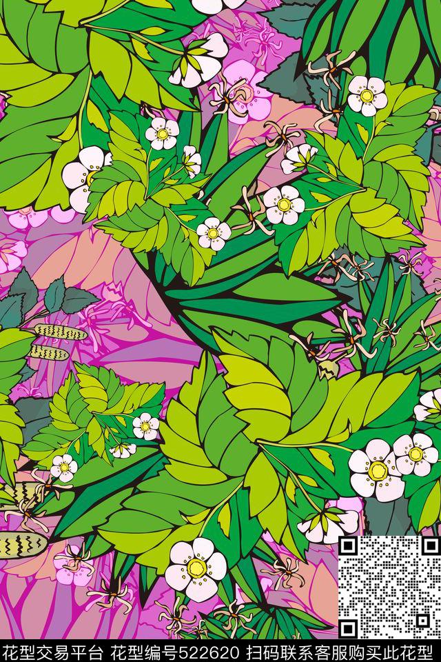 田园风花卉女装传统印花华亿平台下载（图片编号: 522620） - 瓦栏（Walan）