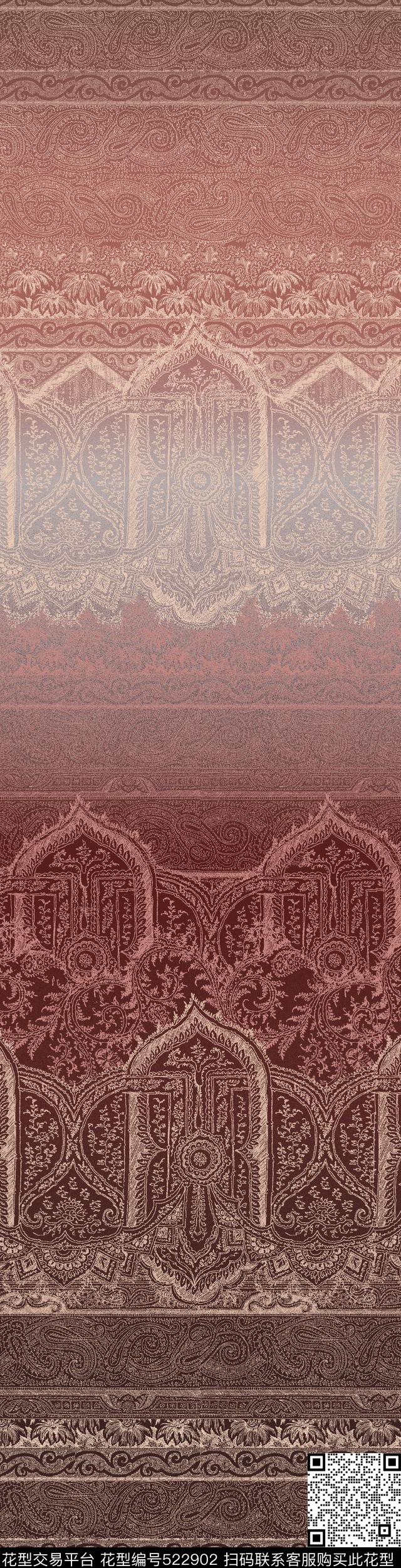 抱枕窗帘床品传统印花华亿平台下载（图片编号: 522902） - 瓦栏（Walan）