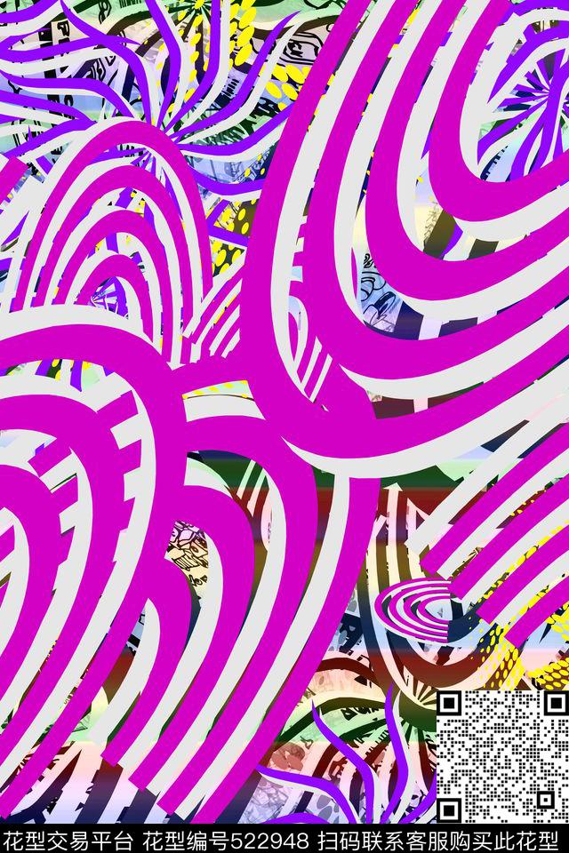 中国风民族系列男女服装长巾丝巾数码印花华亿平台下载（图片编号: 522948） - 瓦栏（Walan）