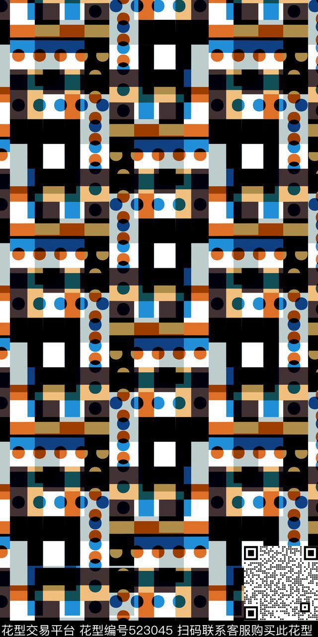 数码印花最新时尚面料印花服装设计传统印花华亿平台下载（图片编号: 523045） - 瓦栏（Walan）