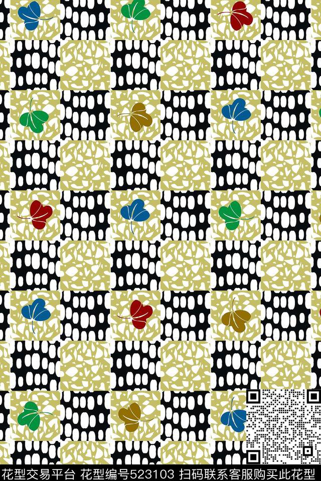 传统华亿平台男装黑白传统印花华亿平台下载（图片编号: 523103） - 瓦栏（Walan）