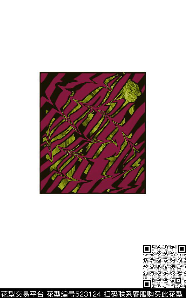 时尚潮流彩条定位浮雕印花T恤服装时尚潮流定位浮雕印花T恤服装独幅数码印花华亿平台下载（图片编号: 523124） - 瓦栏（Walan）