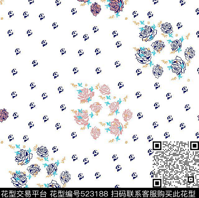 2016春夏麻料仿麻料传统印花传统印花华亿平台下载（图片编号: 523188） - 瓦栏（Walan）