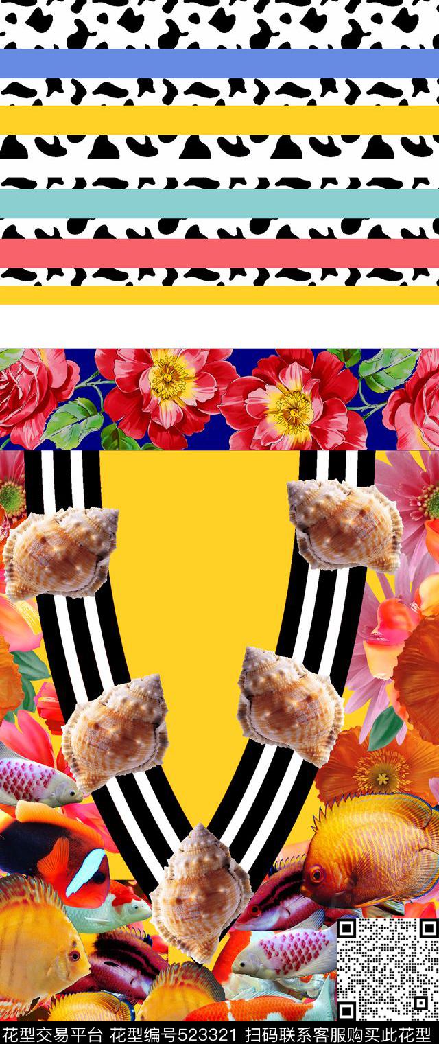 服装设计时尚大牌欧美风格数码印花数码印花华亿平台下载（图片编号: 523321） - 瓦栏（Walan）